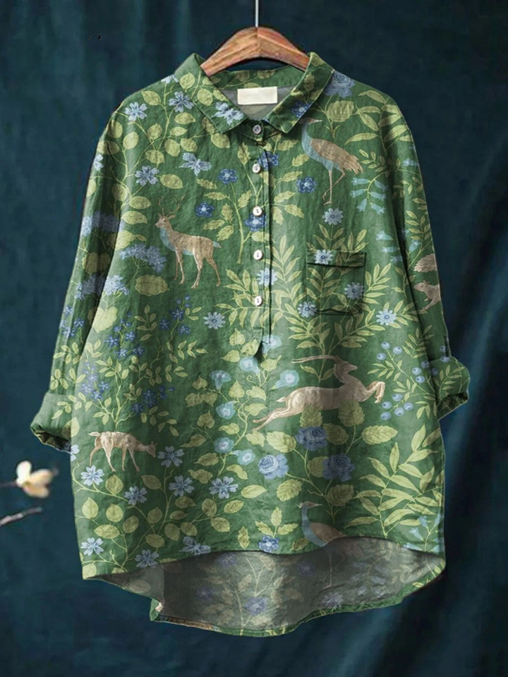 ジョージア - 軽量フローラルTシャツ