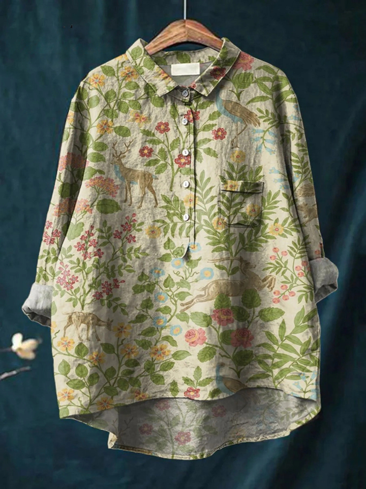 ジョージア - 軽量フローラルTシャツ
